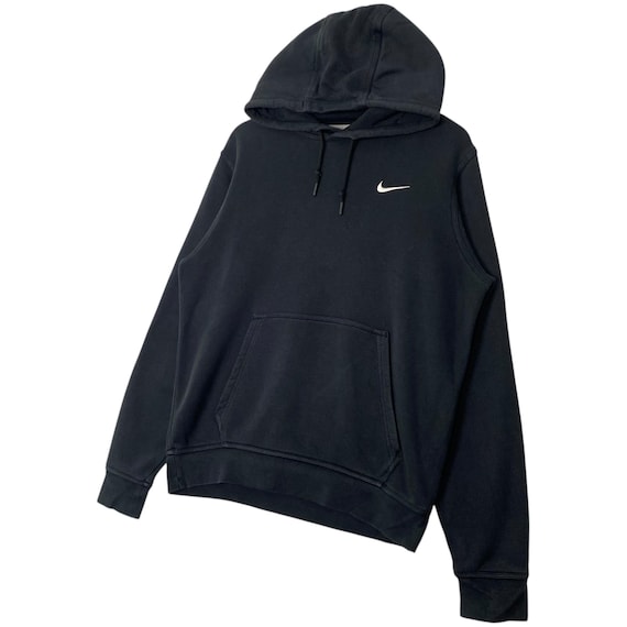 black nike hoodie small logo