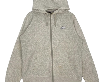 Vintage Nike Golf Full Zip Hoodie Sweater Gray  Pullover Jumper Size M