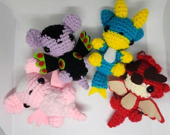 monster hunter dragons- rathalos, zinogre, Nightshade paolumu