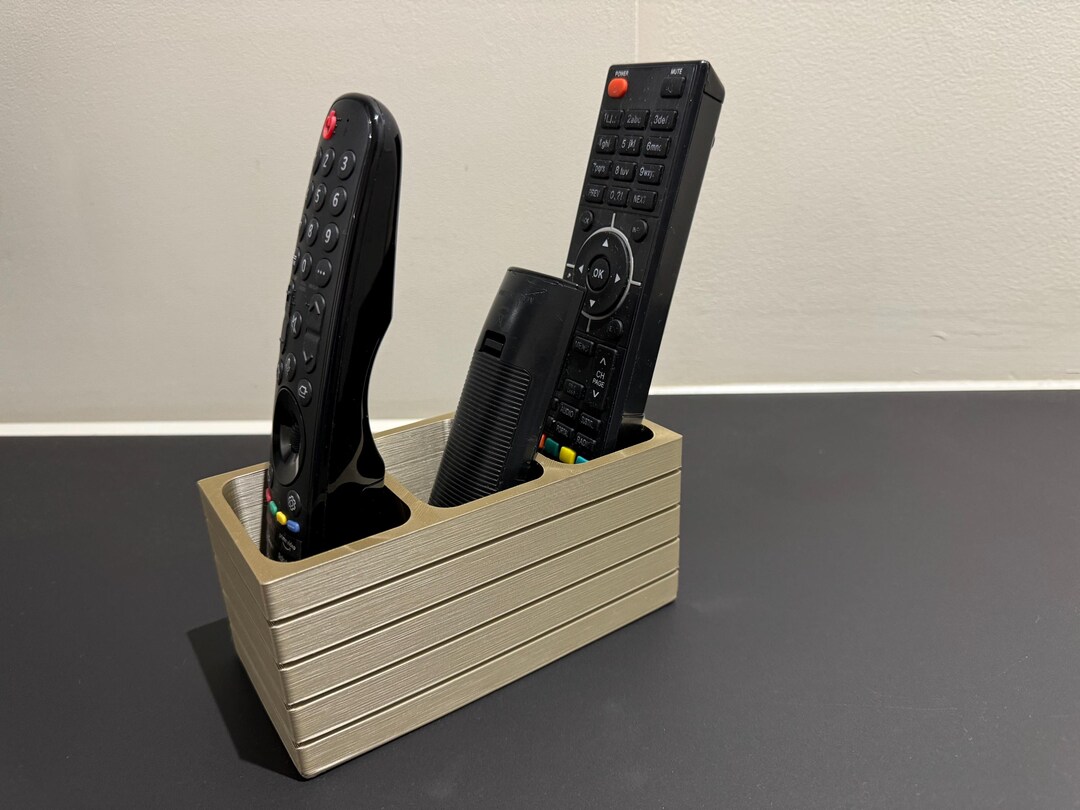 Contemporary Remote Control Holder – Modern Organizer for TV, Media ...