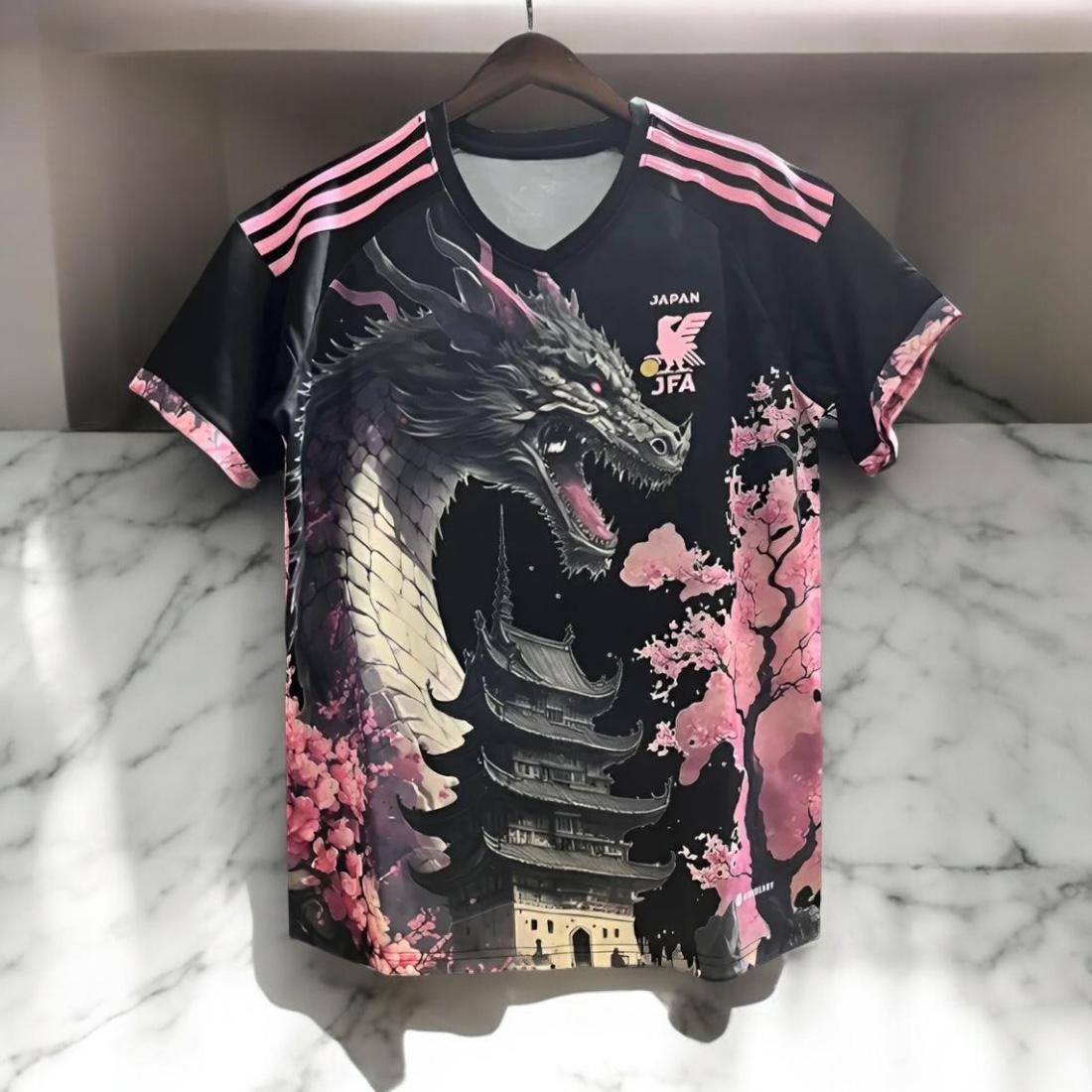 Japan DRAGON PINK football jersey, Japan football, football jersey, Japan  football jersey, Japan dragon, jersey jersey, customizable, first name