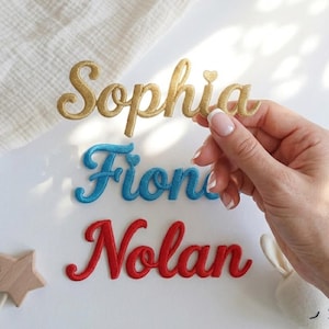 Parche bordado 3D personalizado con nombre, aplique termoadhesivo personalizado para chaquetas, bolsos y sombreros, etiqueta de ropa personalizada para hacer tú mismo