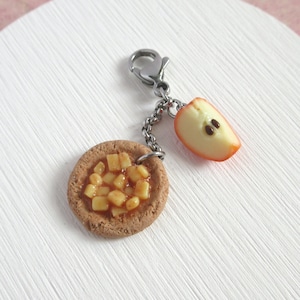 Apple Pie Cookie Charm, Miniature Food Accessories