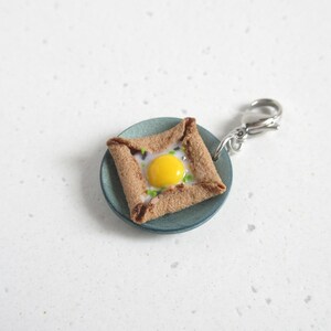 Egg Savory Crepe Charm, Cute Miniature Gift For Best Friends