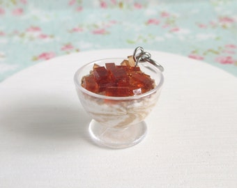 Coffee Jello Ice Cream Sundae Cup Charm