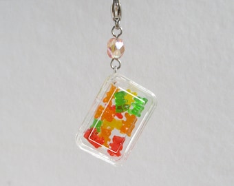 Gummy Bear Box Charm, Miniature Candy Accessories