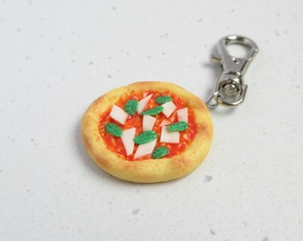 Vegan Pizza Charm, Mini Food Accessories, Kawaii Gift For Friends