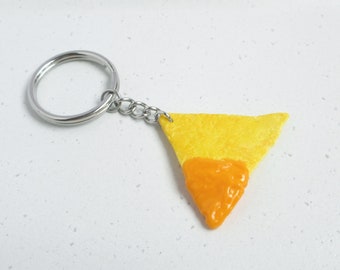 Cheese Dip Nachos Chip Charm, Miniature Food Accessories