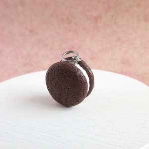 Whoopie Pie Charm, Miniaturowe sztuczne jedzenie, Słodkie prezenty dla najlepszego przyjaciela
