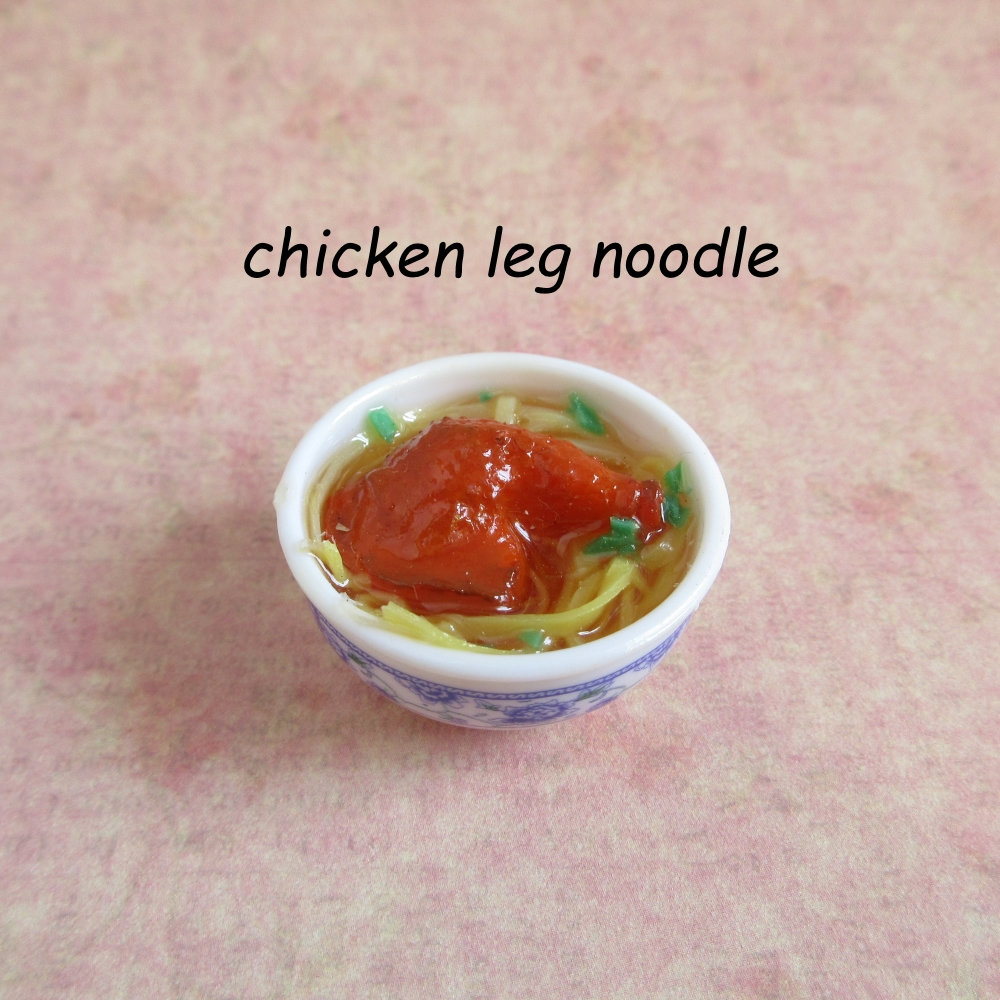Noodle Bowl Keychain Ramen Noodle Chicken Leg Fried Egg Etsy