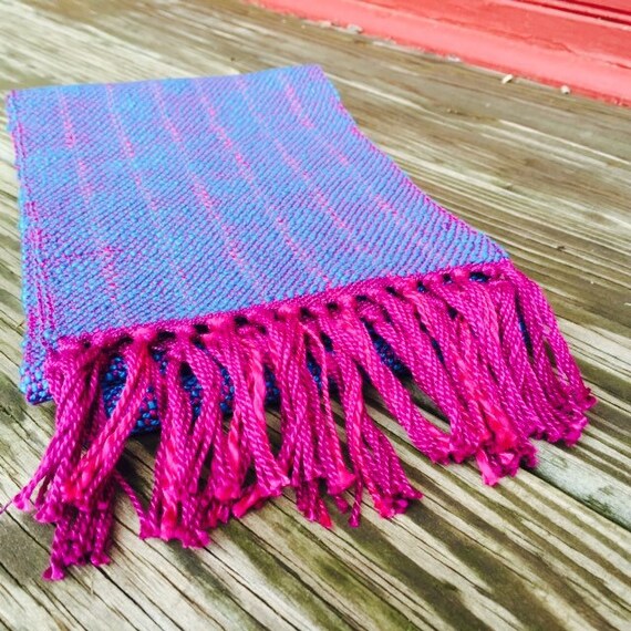 Items similar to Handwoven Scarf Cast in Blue on Etsy