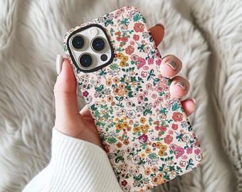 Färgglatt blommigt telefonskal, minimalistiskt blommigt telefonskal, iPhone 16 15 14 13 12 11 Pro Max-skal iPhone 15 14 13 12 11 Pro 15 14 Plus-skal