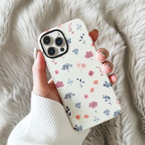 Minimal Floral Phone Case, Wildflower Phone Case For iPhone16 15 14 13 12 11 Pro Max Case iPhone 15 14 13 12 11 Pro 15 14 Plus Case 13 12