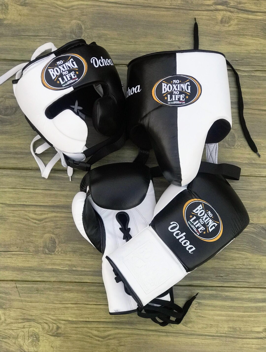 Boxing Set Customization Personalized Leather Boxing Set – Training Gloves & Headgear - Etsy