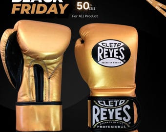 Personalized Cleto Reyes Style Boxing Gloves: Custom Logo Cowhide Leather