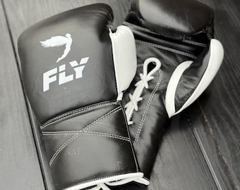 Personliga boxningshandskar Fly Superlace-stil läderboxningshandskar – Professionella sparringshandskar