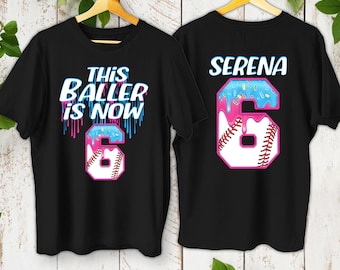 Personalized Baseball Drip Shirt: Custom Kid's Team Tee