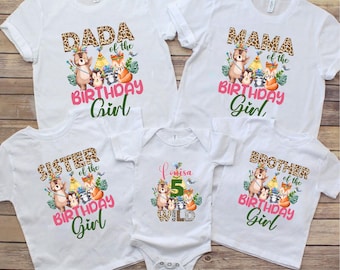 Safari Birthday Girl Shirt: Matching Family Outfit