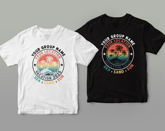 Custom Family Vacation 2026 Shirts, Custom Summer Shirt, Family Vacation Shirts, Custom Shirt, Personalized Family Shirt, Retro Shirts