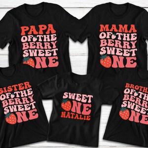 Berry First Birthday Matching Family T-Shirts