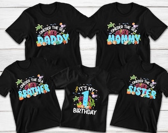 Oneder The Sea Birthday Shirt: Ocean Animals First Birthday Outfit