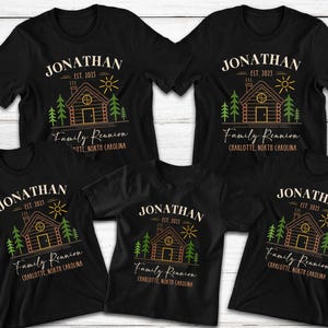 Custom Family Reunion Cabin T-Shirts: Personalized Camping Trip Tees
