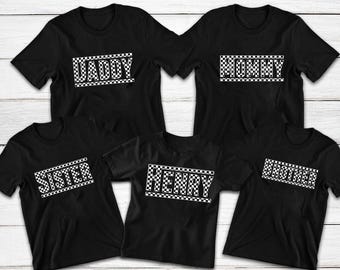 Personalized Checkered Name T-Shirt: Retro Family Gift