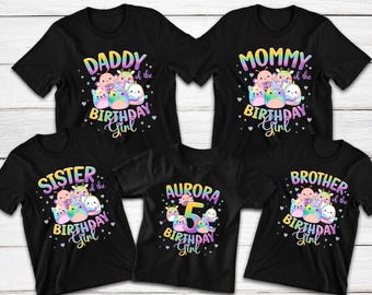 Squishmallow Birthday Girl Shirt: Custom Family Matching Tees