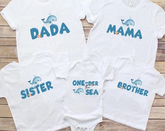Oneder The Sea Birthday Shirt: Ocean Animals First Birthday Outfit