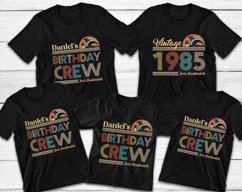 Vintage 1985 Birthday Crew Shirt: Custom Family Trip Tee