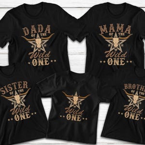 Wild One Western First Birthday Shirt, Cowboy Family Matching Birthday Shirt, Wild West Family 1st Birthday shirt,My First Rodeo Tee