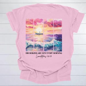 Christian Shirt: His Mercies Are New, Bella Canvas Comfort Colors bild 5