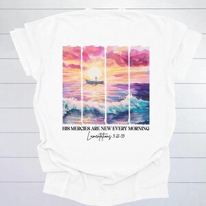 Christian Shirt: His Mercies Are New, Bella Canvas Comfort Colors bild 10
