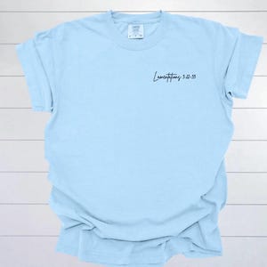 Christian Shirt: His Mercies Are New, Bella Canvas Comfort Colors bild 3