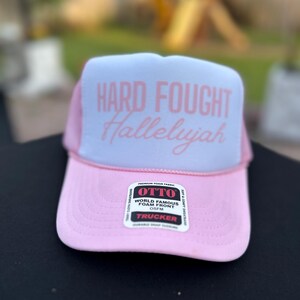 Hard Fought Hallelujah Otto Foam Trucker Hat image 2