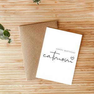 Geburtstagskarte Catmom | Katzenmama | Lustige Katzenkarte | DIN A6 | Mit Umschlag | Geschenk für Katzenliebhaber