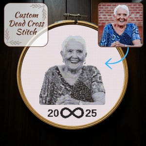 Custom Photo Cross Stitch Pattern: Personalized Portrait (Digital PDF)