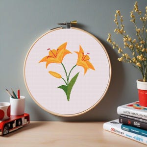 Wildflower Meadow Cross Stitch Pattern: Watercolor Floral Design (PDF Download)