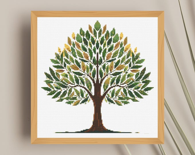 Temperature Tree Pattern Temperature Tree Cross Stitch Pattern PDF INSTANT DOWNLOAD - Etsy Israel