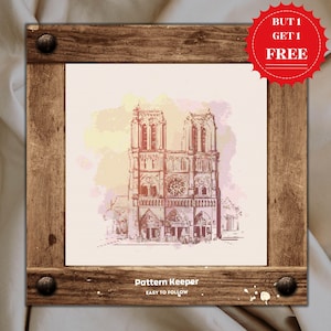 Parisian Boulangerie Cross Stitch Pattern: Advanced French Design (PDF)