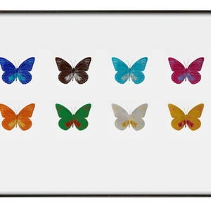 Damien Hirst, 'Otto farfalle', Stampa artistica, Varie dimensioni