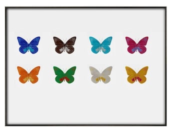 Damien Hirst, &#39;Eight Butterflies&#39;, Fine art print, Various sizes