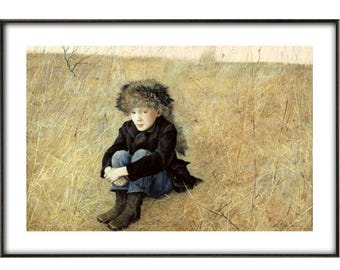 Andrew Wyeth, &#39;Faraway&#39;, Fine art print, 18x25.8 Inches, (Other sizes available.)
