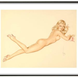 Alberto Vargas, &#39;Lounging&#39;, Fine art print, Various sizes