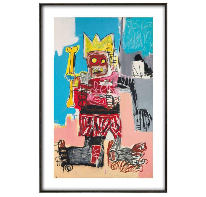 バスキア 「Untitled (Tyrany) 」額付き 高級アートプリント