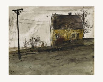 Andrew Wyeth, &#39;Hans Herr House&#39;, Fine art print, 18x20.5 inches