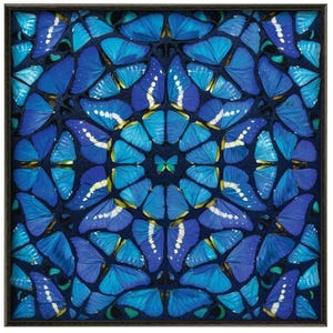 Damien Hirst, 'Farfalle blu', Stampa artistica, Varie dimensioni
