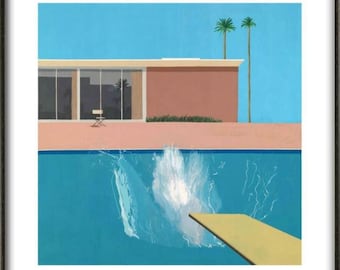 DAVID HOCKNEY (b. 1937), Pool made with paper and blue ink