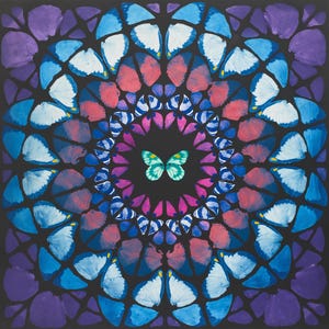 Damien Hirst, 'Farfalle viola', Stampa artistica, Varie dimensioni