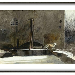 Andrew Wyeth, &#39;Frozen Race&#39;, Fine art print, 22x16 Inches